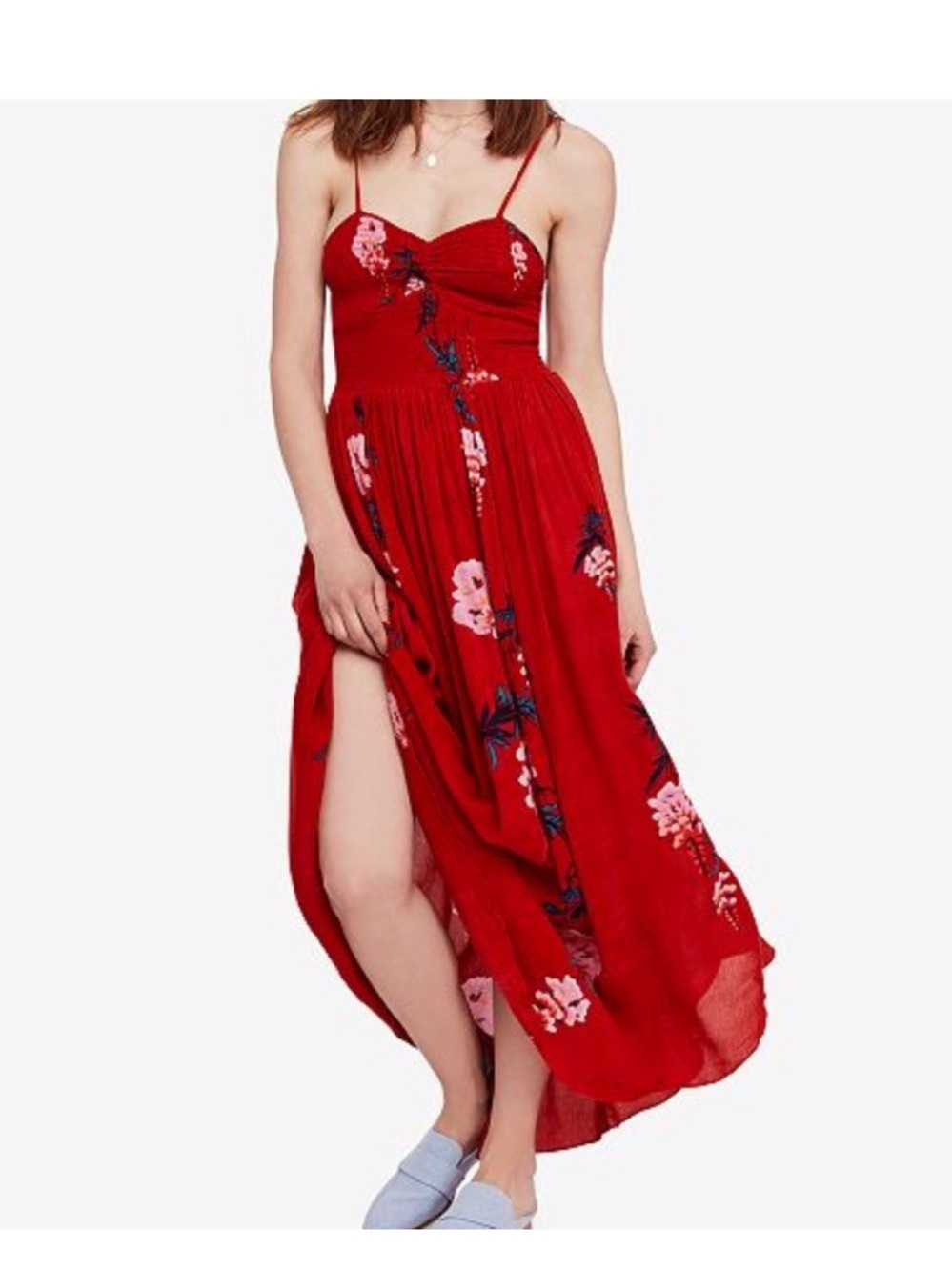 Free People beau smocked dress size small